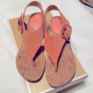 Michael Kors London Thong Suede Sandals